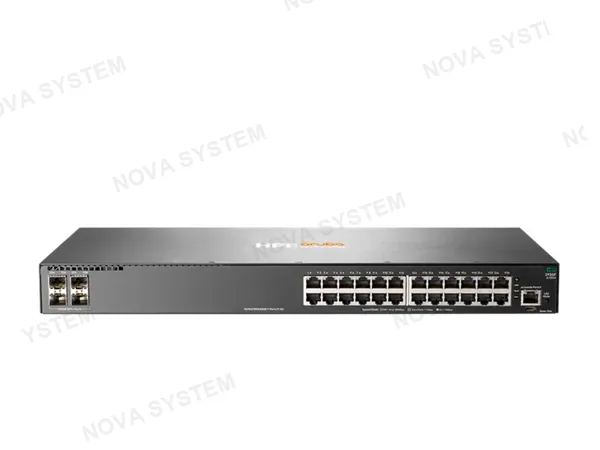 HPE ARUBA HPE ARUBA JL253A Switch PoE 24 Puertos Gigabit 4SFP+ 2930F 370W Capa 3