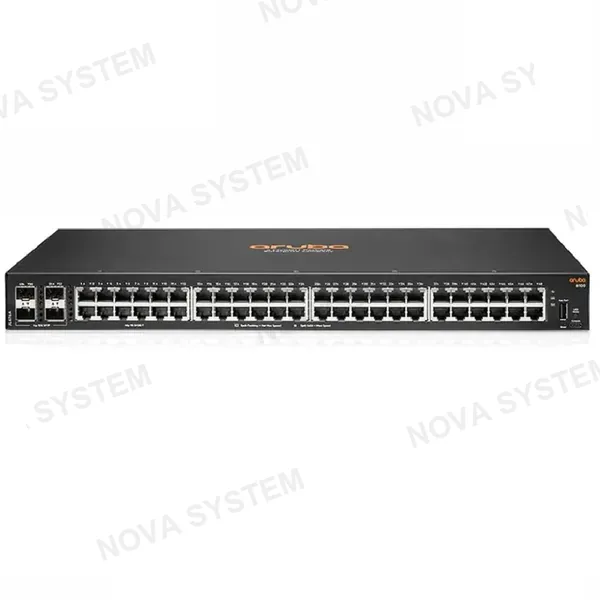 HPE ARUBA HPE ARUBA JL676A, Switch 48 Puertos Giga 4SFP Capa 2 Administrable ARUBA 6100
