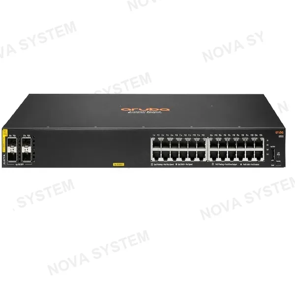 HPE ARUBA HPE ARUBA JL677A 6100 Switch POE 24 Puertos Gigabit Clase 4 4SFP+ 370w L3
