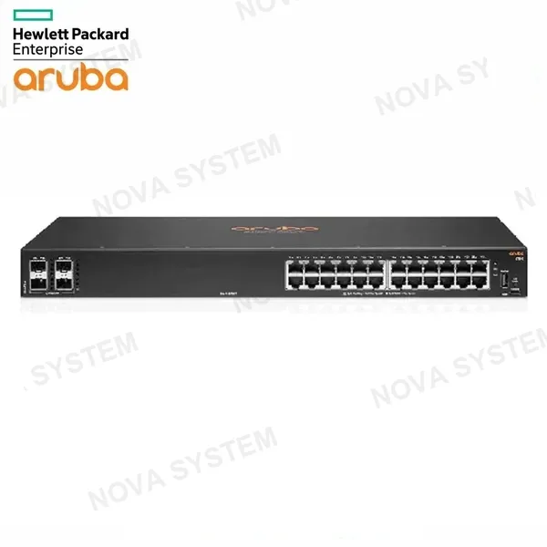 HPE ARUBA HPE Aruba JL678A Switch CX 6100 24 Puertos Gigabit 4SFP+ Ram 4GB DDR3 Flash 16GB eMMC