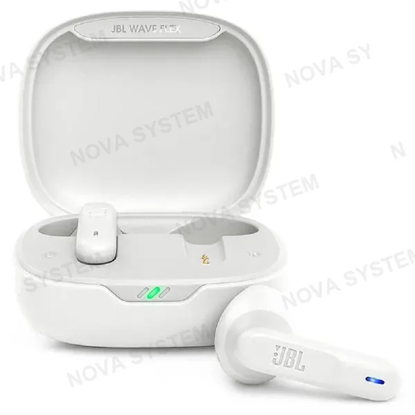 JBL JBL WAVE FLEX, Auricular de Botón Inalámbrico BT Blanco - JBLWFLEXWHT