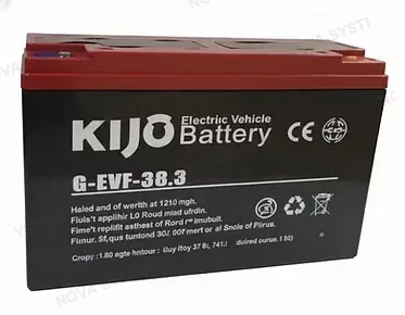 KIJO KIJO 6-EVF (12-36.3AH) Bateria 12V-36.3AH para Vehiculo 26.7x7.7x17cm
