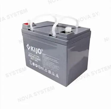 KIJO KIJO JDG-12-33AH Batería 12V-33AH AGM-GEL para UPS y Paneles Solares 21x13x16.7cm