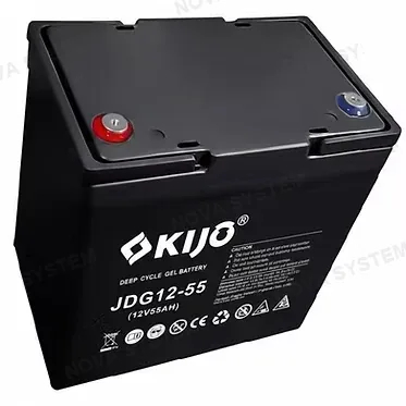 KIJO KIJO JDG-12-55AH Batería 12V-55AH AGM-GEL para UPS y Paneles Solares 22.9x13.8x20.8cm