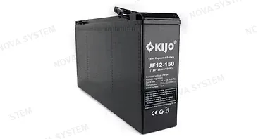 KIJO KIJO JF12-150AH Bateria 12V-150AH de Terminal Frontal para UPS y Paneles Solares 55.1x11x28.8cm