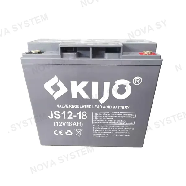 KIJO KIJO JS12-18AH Bateria 12V -18AH Seca AGM para UPS y Paneles Solares 18.1x7.7x16.7cm