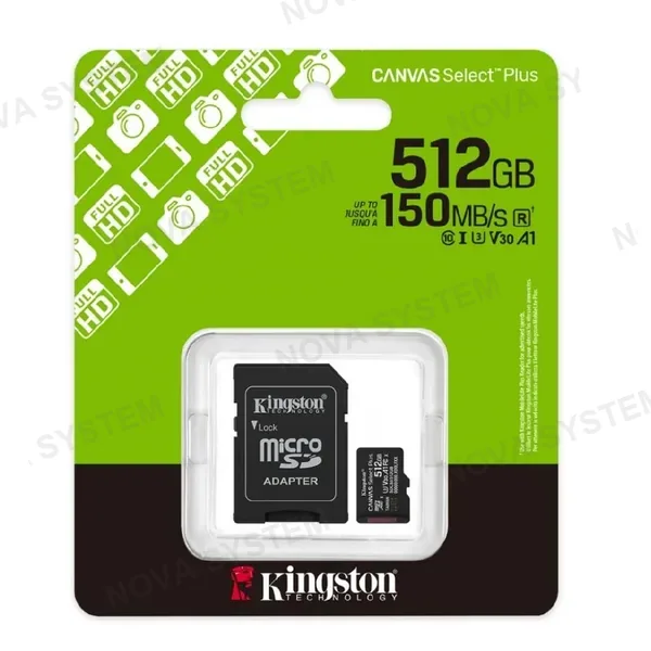 KINGSTON KINGSTON SDCS3/512GB CANVAS SELECT PLUS Memoria MicroSD 512GB