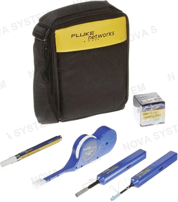 FLUKE Kit de limpieza para fibra optica FLUKE NETWORKS NFC-KIT-CASE-E. Para 2150 Procesos de Limpieza