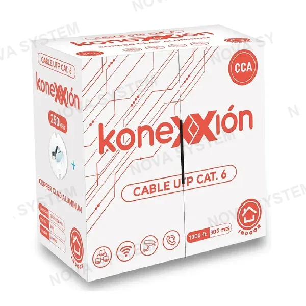 KONEXXION KONEXXION 7012210001 Cable UPT Cat6 CCA 24AWG Gris Interior 305m