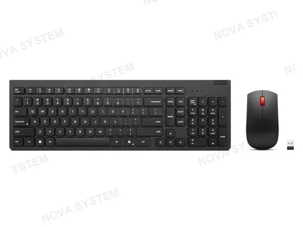 LENOVO LENOVO Essential LA Spanish 171 Teclado + Mouse Inalámbrico Gen2 Sin Bateria Negro 4X31R64500
