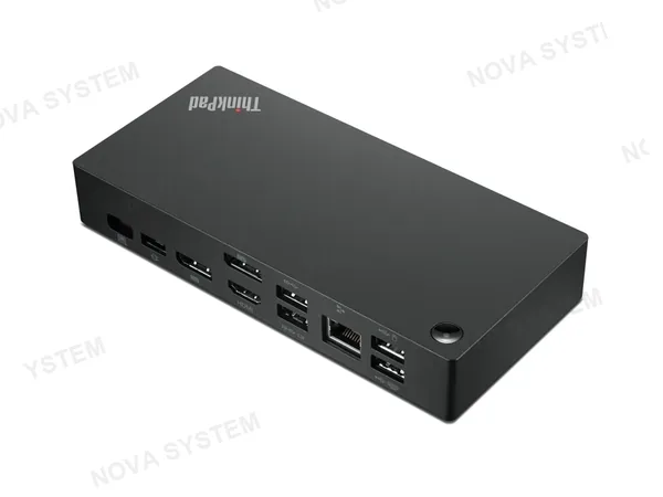 LENOVO LENOVO ThinkPad 40AY0090US Base de Conexión Universal USB-C 3 Monitores 4K HDMI 2xDP