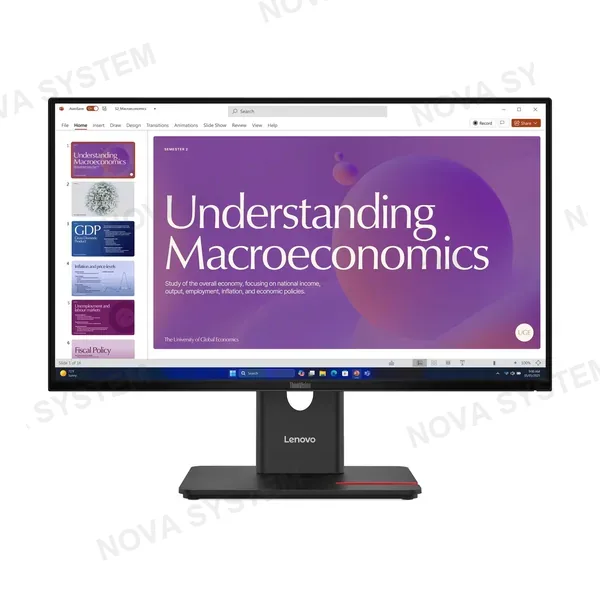 LENOVO LENOVO ThinkVision T24D-40 Monitor Plano 23.8" IPS 1920x1080 WLED 93 DPI 64B9GAR1LA