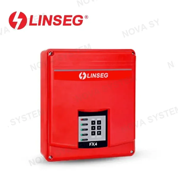 LINSEG LINSEG FX8 Panel de alarma contra incendio 8 zonas central de detección de humo convencional 12v ideal para pequeños negocios no incluye batería