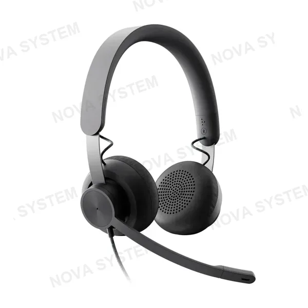 LOGITECH LOGITECH B2B ZONE WIRED Audífono estéreo con micrófono USB/USB-C, Negro, 981-000876