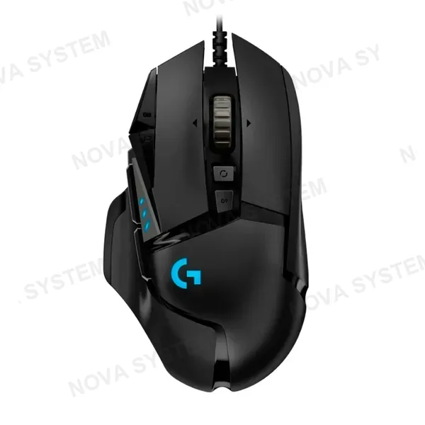 LOGITECH LOGITECH G502 HERO Mouse óptico Gaming RGB Lightsync, sensor HERO 16000 dpi, Negro, 910-005469