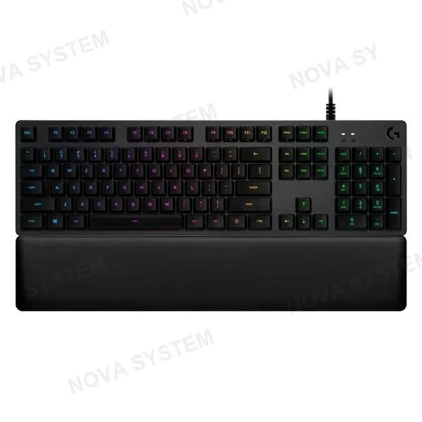 LOGITECH LOGITECH G513 CARBON Teclado mecánico gamer Switch marrón, RGB, Negro, 920-009322