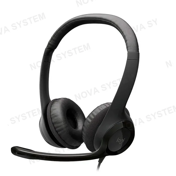 LOGITECH LOGITECH H390 Audífonos USB con micrófono, Negro, 981-000912