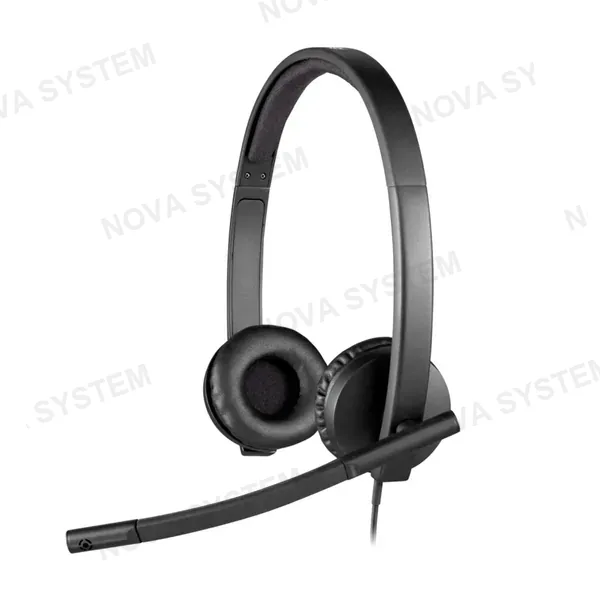 LOGITECH LOGITECH H570E Audífonos con micrófono USB, Negro, 981-000574