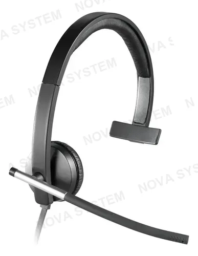 LOGITECH LOGITECH H650E B2B Audifono Mono USB con microfono, Negro 981-000513
