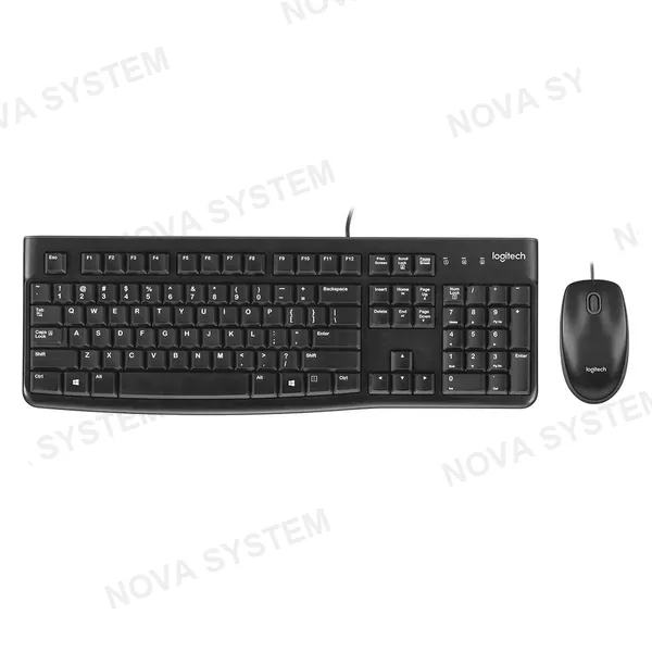 LOGITECH LOGITECH MK120 Kit Teclado y Mouse con Cable USB Negro