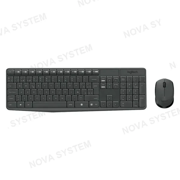 LOGITECH LOGITECH MK235 Kit teclado y mouse inalámbrico, Negro, 920-007901