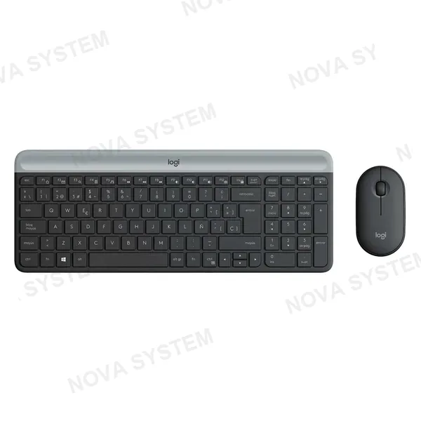 LOGITECH LOGITECH MK470 Kit Teclado y Mouse inalámbrico Slim, Negro, 920-009266