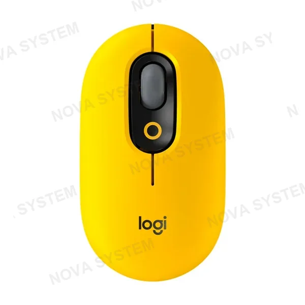 LOGITECH LOGITECH POP Mouse inalámbrico con función personalizable 4000 DPI, Amarillo, 910-006543