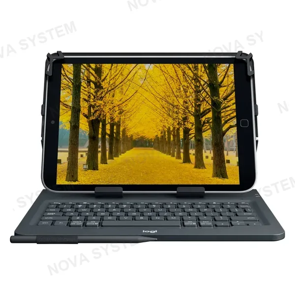 LOGITECH LOGITECH UNIVERSAL FOLIO Funda con teclado para tablets de 9 a 10 pulgadas con conectividad Bluetooth, 920-008334
