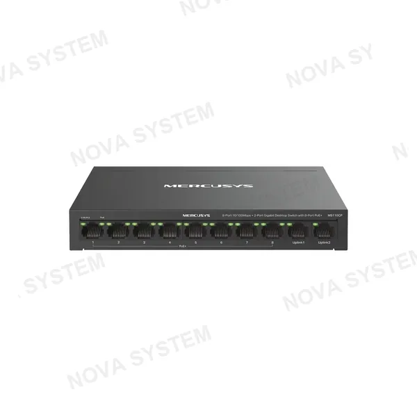 MERCUSYS MERCUSYS MS110CP Switch Gigabit 8 Puertos FAST con 2 Puertos POE+