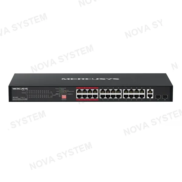 MERCUSYS MERCUSYS MS126CP Switch Montaje En Rack 24 Puertos 10/100 Mbps