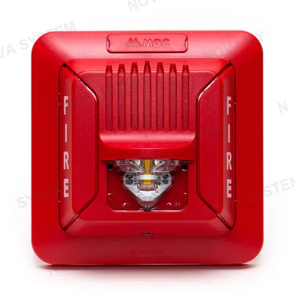 MIRCOM MIRCOM FHS-400-RR Sirena con luz estrobo 24V montaje en pared