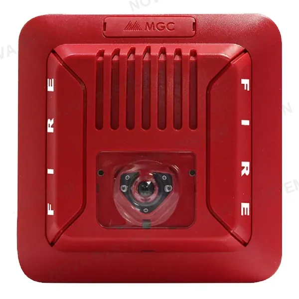 MIRCOM MIRCOM FHS-400C-RR Sirena con luz estrobo para techo 24v rojo