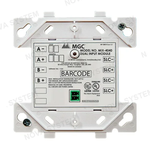 MIRCOM MIRCOM MIX-4040 Módulo de Monitoreo para serie FX400