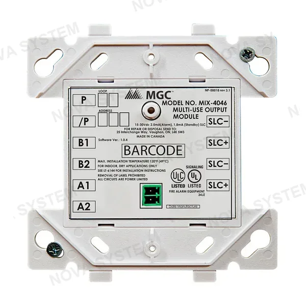 MIRCOM MIRCOM MIX-4046 Módulo de control de supervisión serie FX400