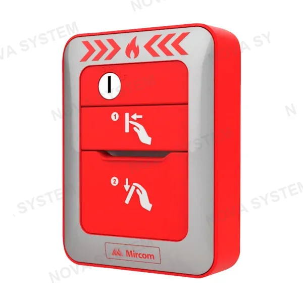 MIRCOM MIRCOM MPS-810MPU Estación manual direccionable doble acción con llave