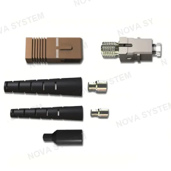MMC MULTIMEDIA CONNECT MMC 48MMCSCS 6-PACK Conector de Fibra Optica Multimodo SC PC UPC Simplex Beige