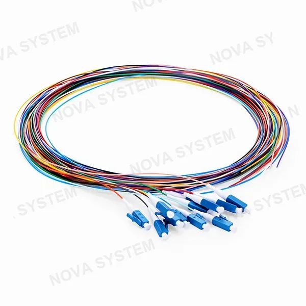 MMC MULTIMEDIA CONNECT MMC PIGLC2OS2B12 (12-Pack) Pigtail de Fibra Optica LC UPC OS2 LSZH Monomodo 12 Colores 2m