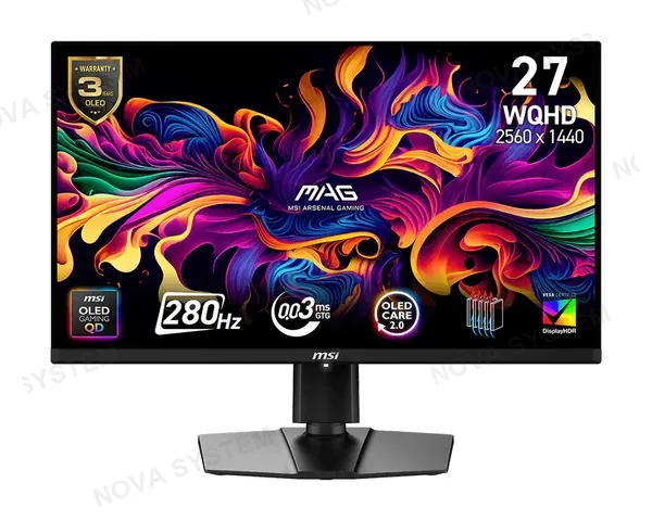 MSI MSI MAG 271QP QD OLED X28 Monitor 26.5" 280Hz Panel QD-OLED de 3ra Generación