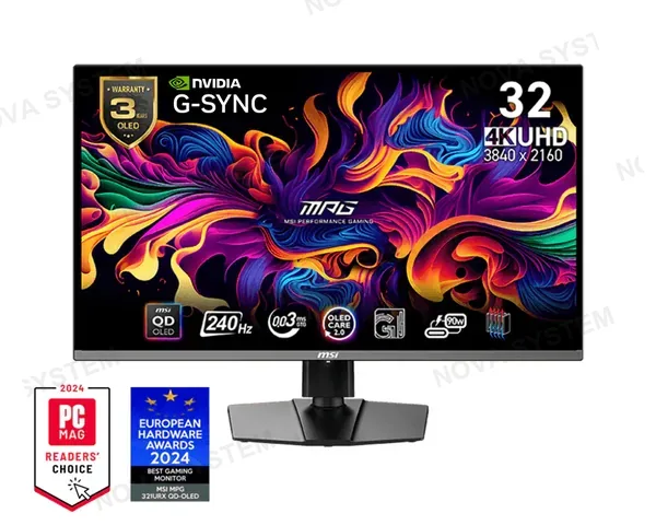 MSI MSI MPG-321URX-QD-OLED Monitor 32" QD-OLED Curva Flat 240Hz