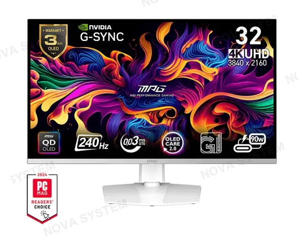 MSI MSI MPG-321URXW-QD-OLED Monitor 32" Gaming Curva Flat 240Hz