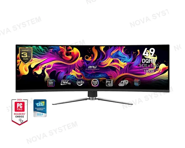MSI MSI MPG-491CQP-QD-OLED Monitor 49" QD-OLED Curve 1800R 144Hz