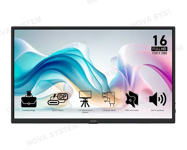 MSI MSI PRO MP165 E6 Monitor Portátil 15.6” Panel IPS FHD