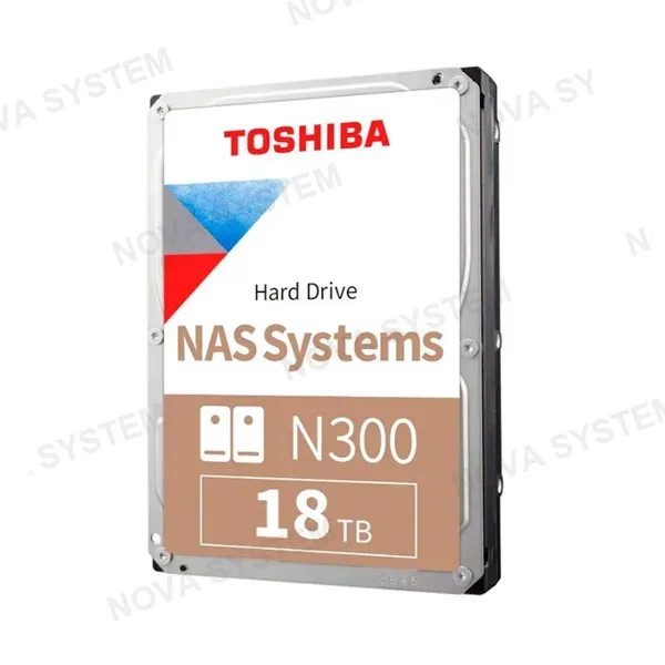 TOSHIBA N300 Disco Duro 18TB 3.5" SATA 512MB Cache 7200rpm para NAS HDWG51JXZSTA