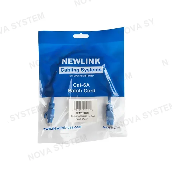 NEWLINK NEWLINK 17701BL Patch Cord Cat6A 1 pie 30cm Azul