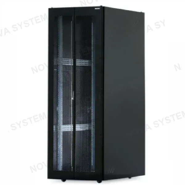 NEWTEL NEWTEL 150560026 Gabinete de piso 42RU 60X96X200 doble puerta metal perforado frente y posterior