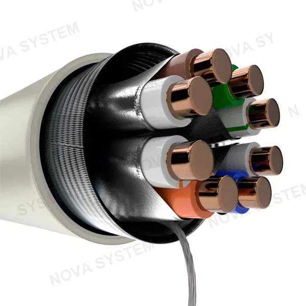 NEXXT SOLUTIONS NEXXT SOLUTIONS NAB-UTP6AGR Cable en Bobina Cat6A S/FTP Gris 305Mts