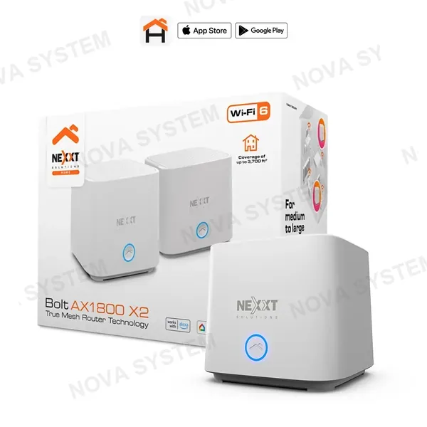 NEXXT SOLUTIONS NEXXT SOLUTIONS NCM-X18002PK Sistema WiFi Mesh 2 Pack