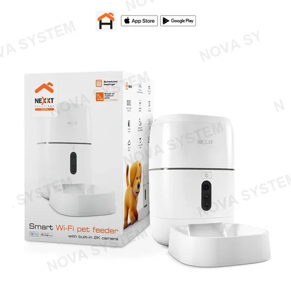 NEXXT SOLUTIONS NEXXT SOLUTIONS NHA-P610 Dispensador WIFI de Alimento para Mascotas con Cámara 1080P