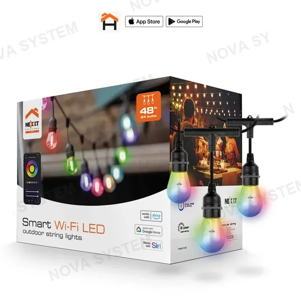 NEXXT SOLUTIONS NEXXT SOLUTIONS NHB-O100 Guirnalda de Luces Inteligente Wifi RGB