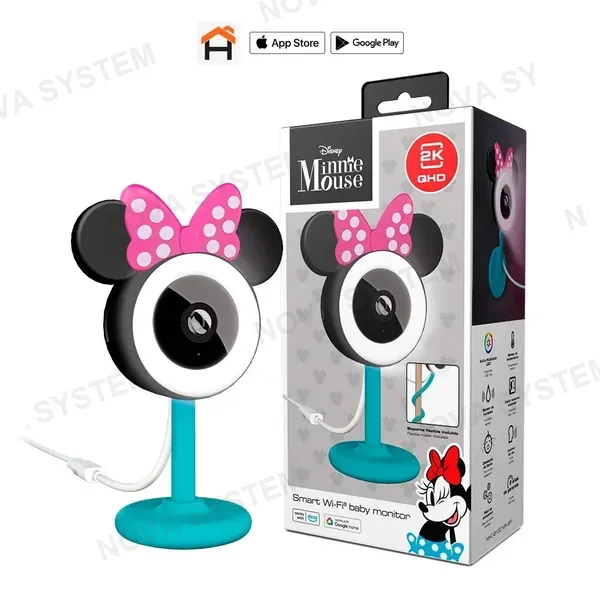 NEXXT SOLUTIONS NEXXT SOLUTIONS NHC-B100 MN Monitor Minnie Mouse Inteligente Wi-Fi para Bebé 2K